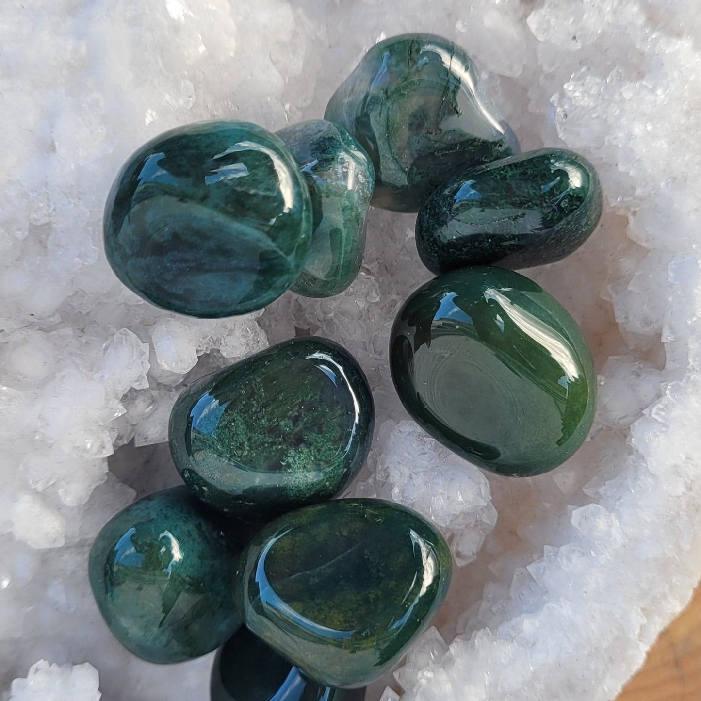 Agate mousse - Pierre de poche Créa'Clo