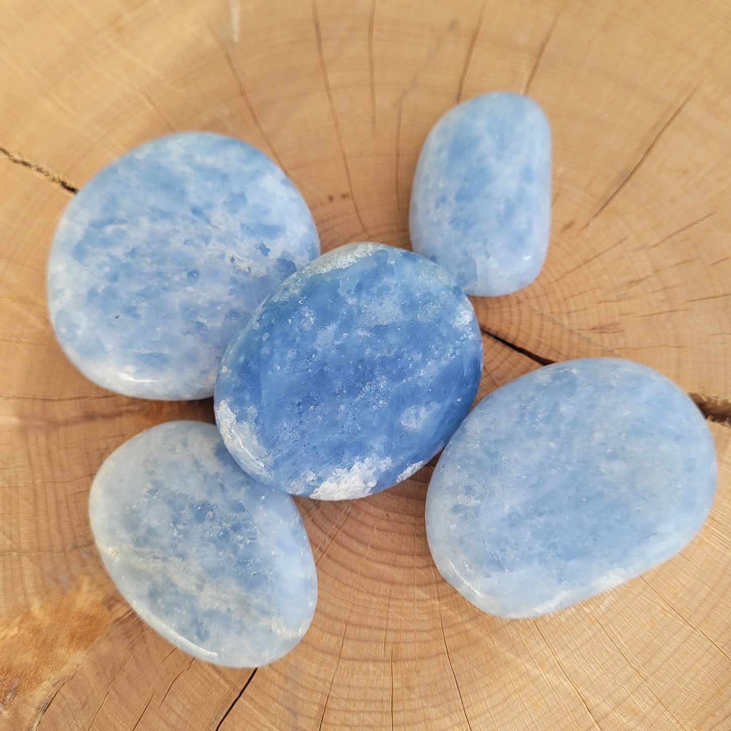 Calcite bleue - Pierre plate Créa'Clo