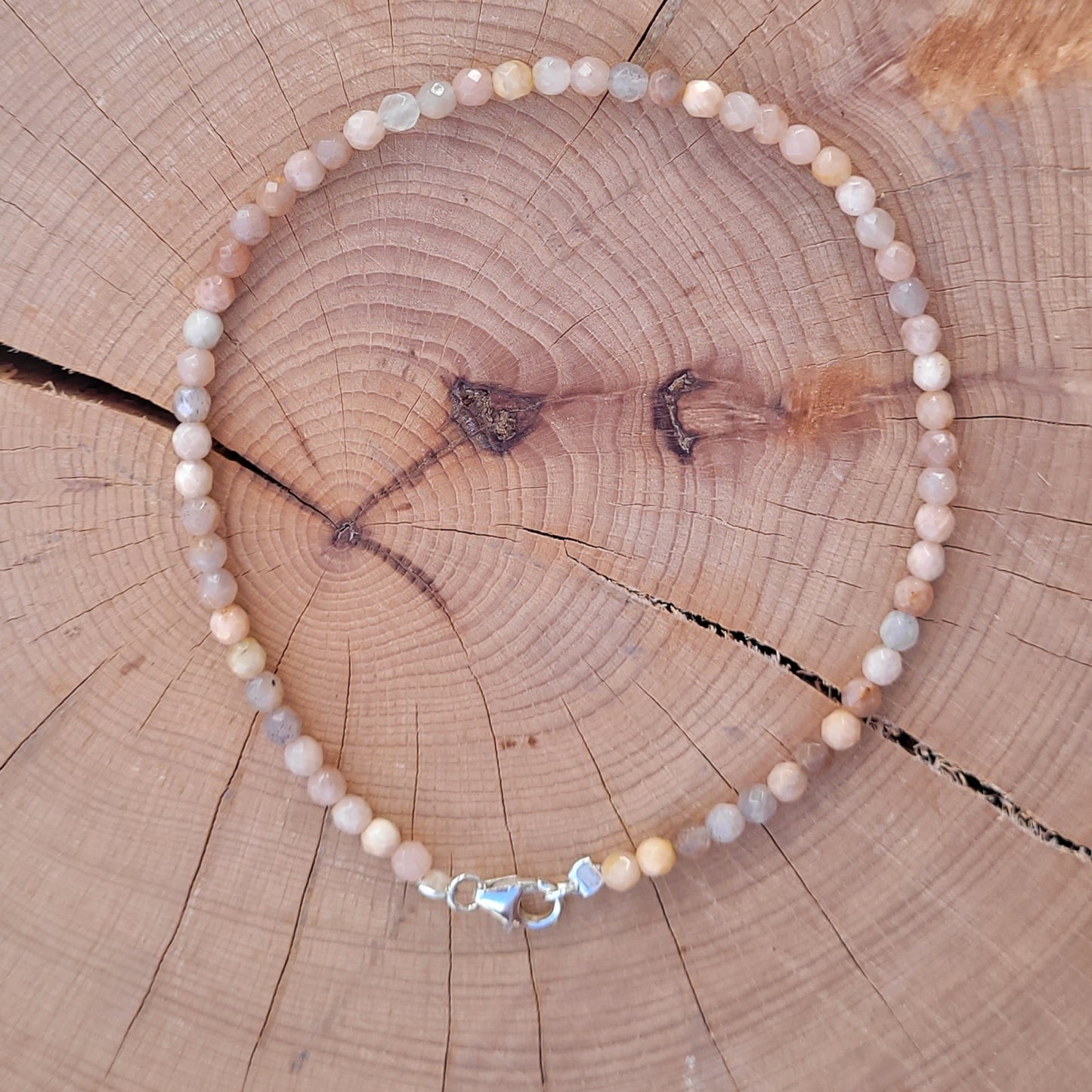 Bracelet de cheville - Pierre de lune Créa'Clo