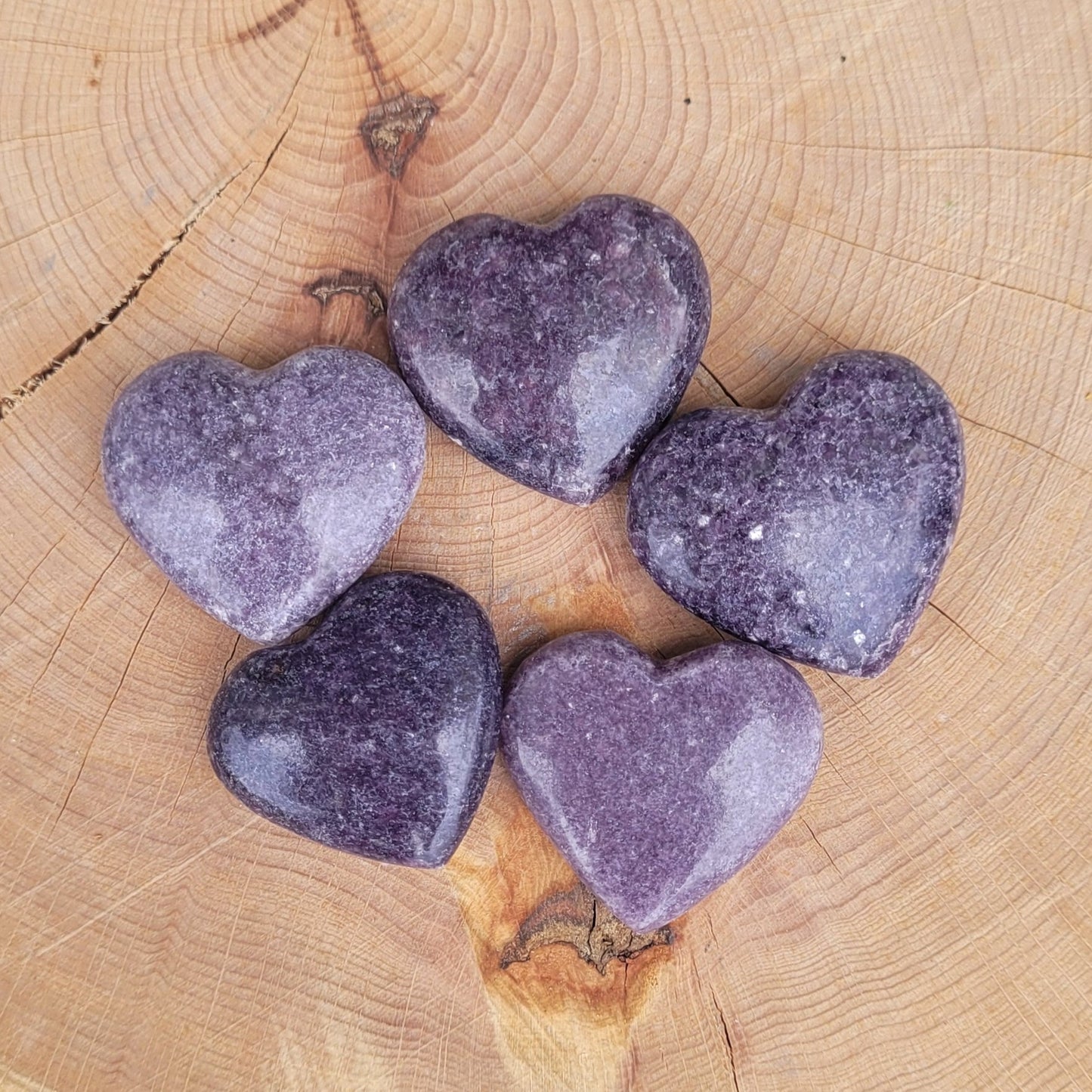 Coeur en Lépidolite Créa'Clo