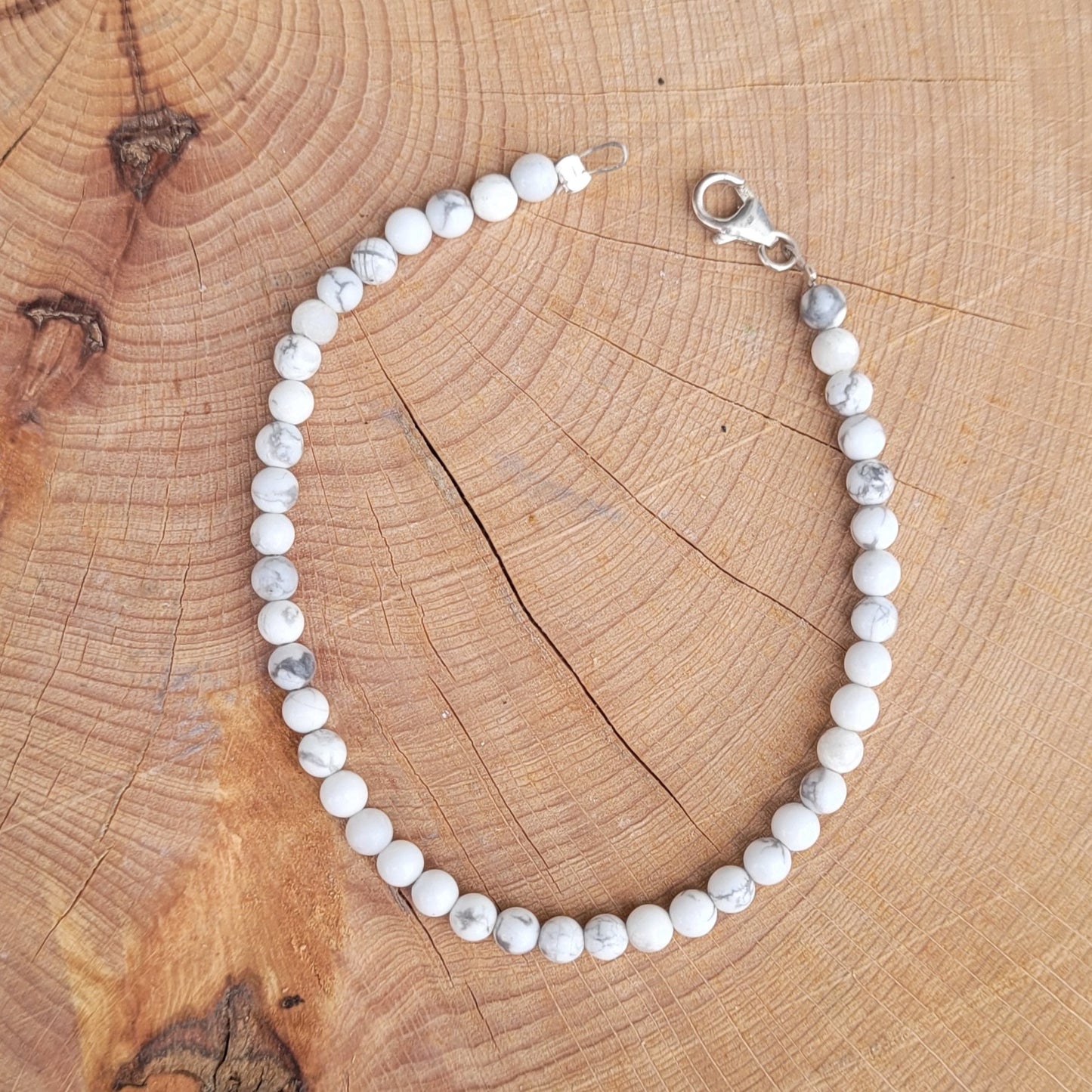 Bracelet de cheville - Howlite Créa'Clo