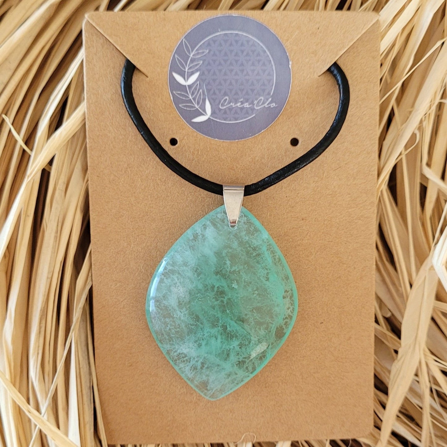 Collier Fluorine - forme goutte Créa'Clo