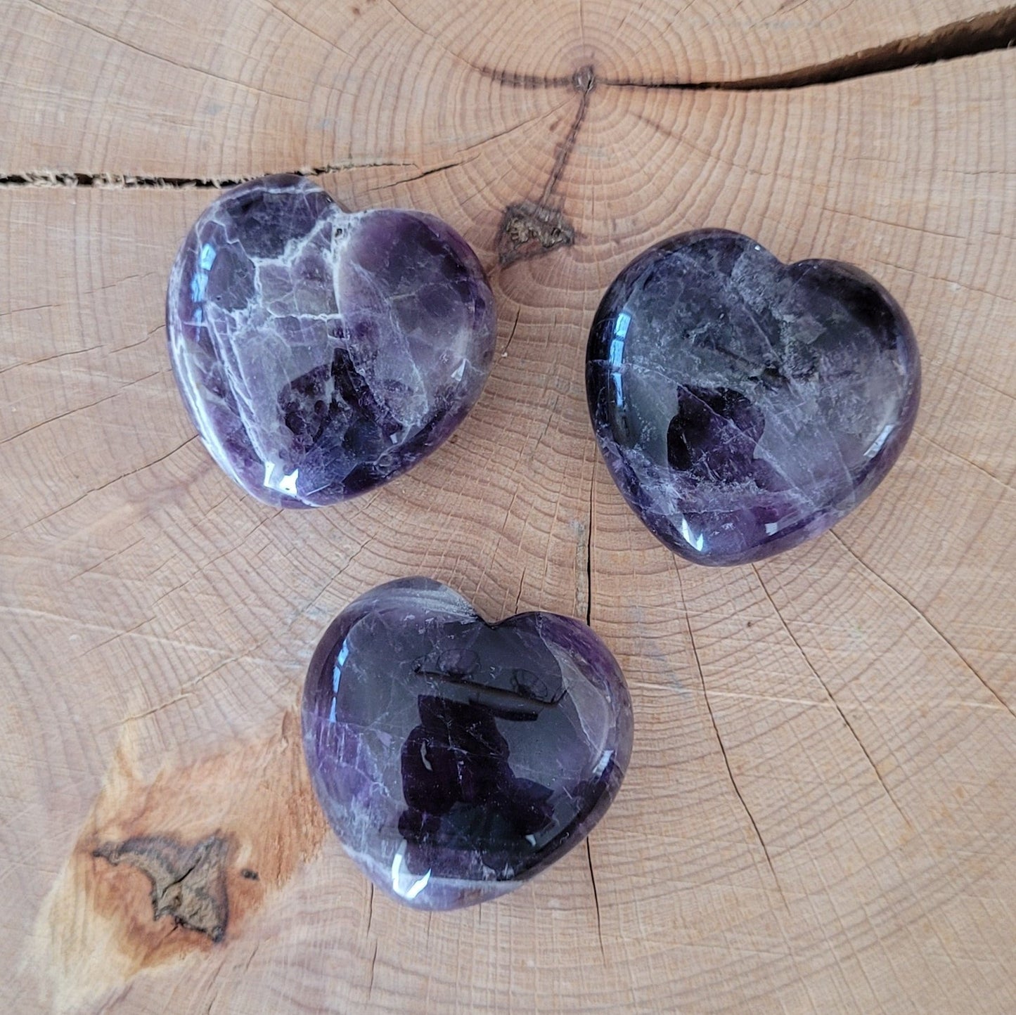 Galet coeur Améthyste Créa'Clo