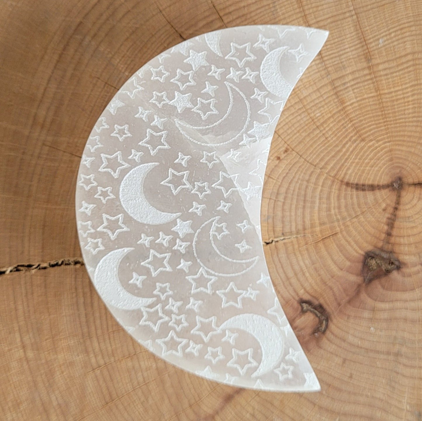Croissant lune Sélénite - 9cm Créa'Clo