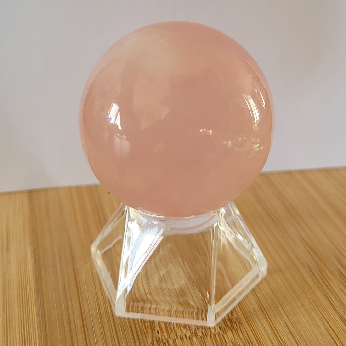 Sphère Quartz rose étoile - 5cm Créa'Clo