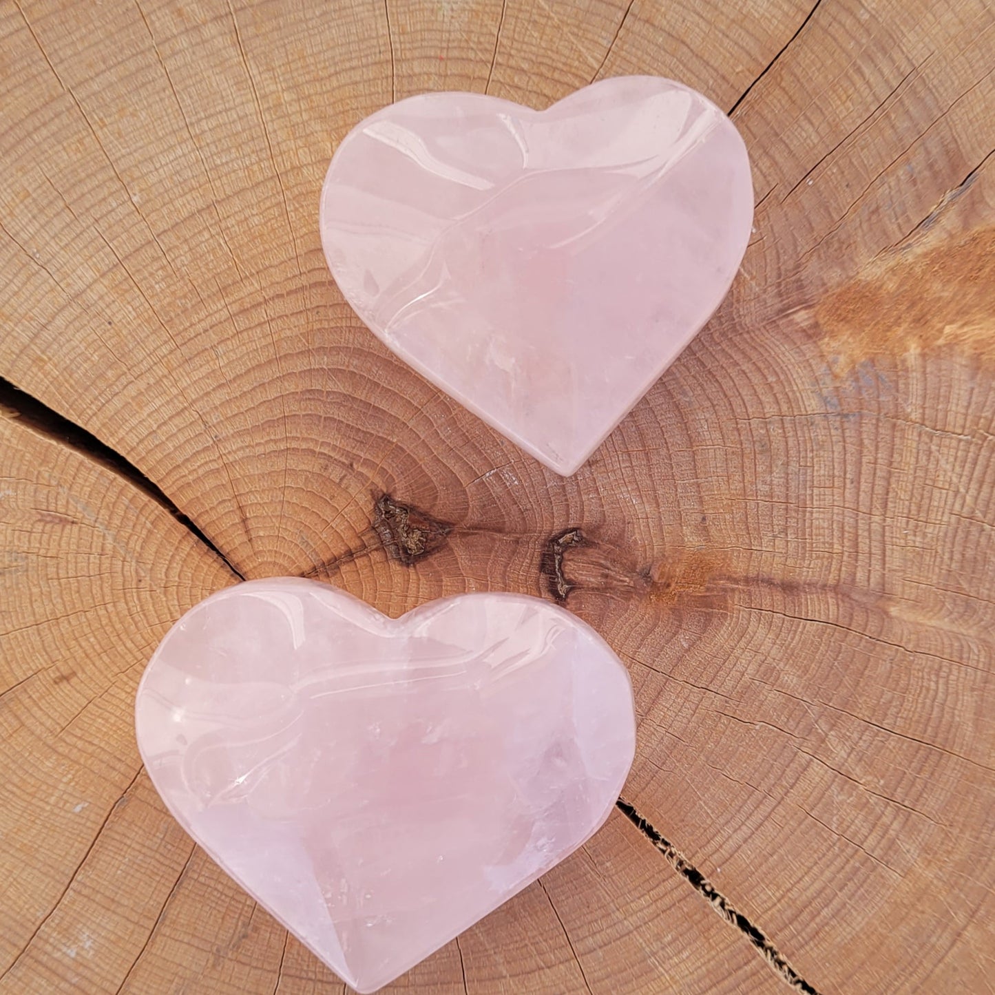 Galet coeur Quartz rose