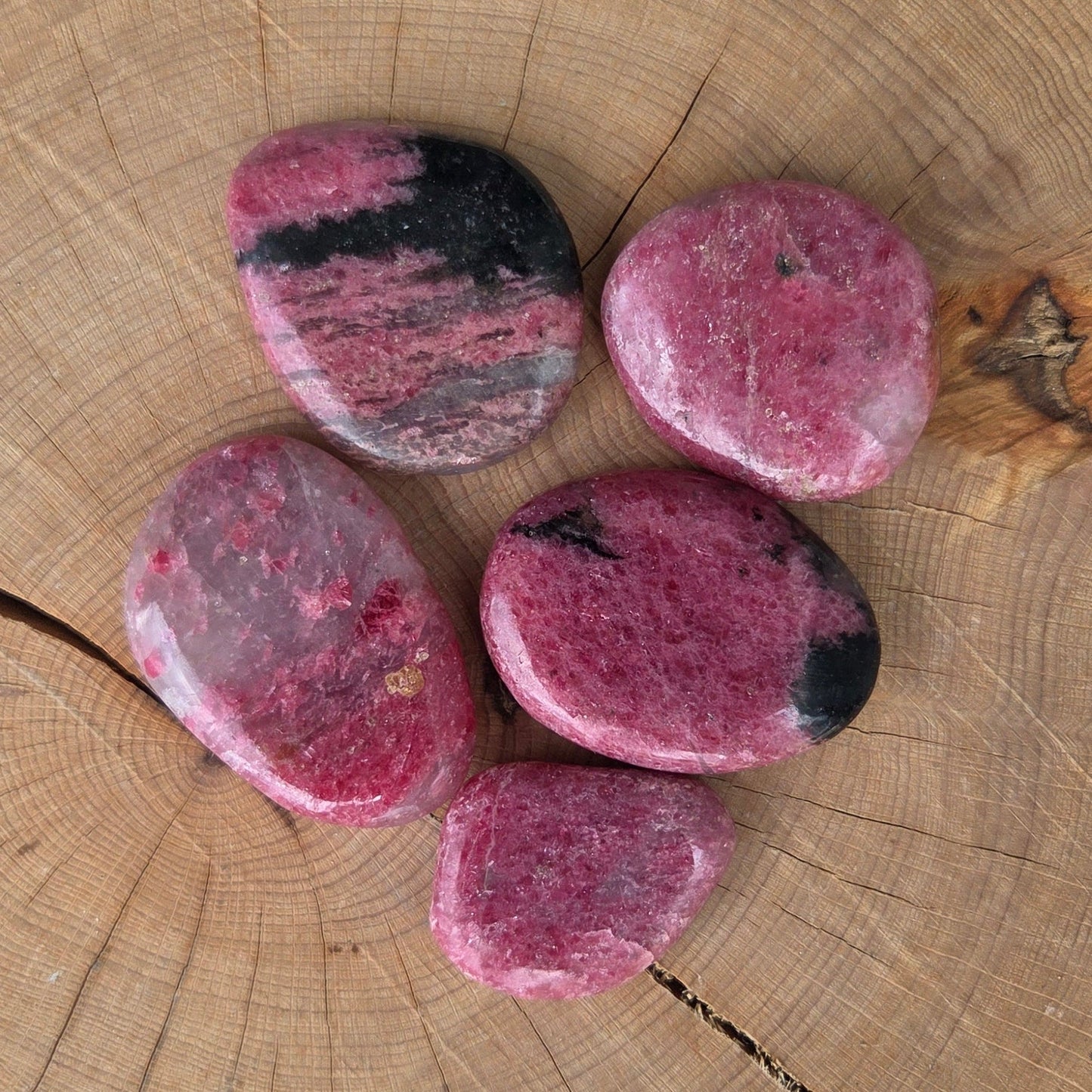 Rhodonite - Pierre de poche plate Créa'Clo