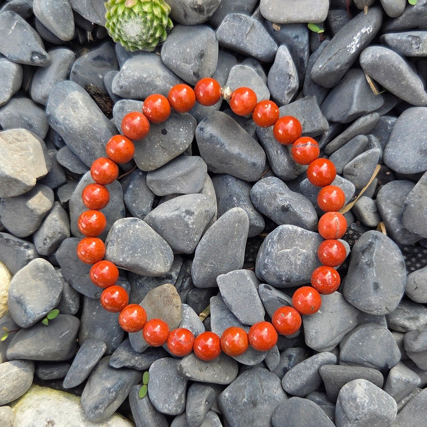 Bracelet Jaspe rouge Créa'Clo