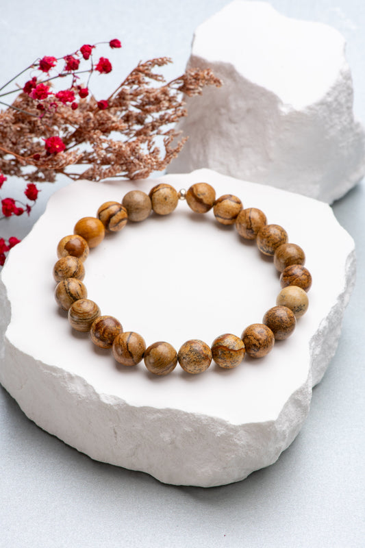 Bracelet Jaspe paysage Créa'Clo