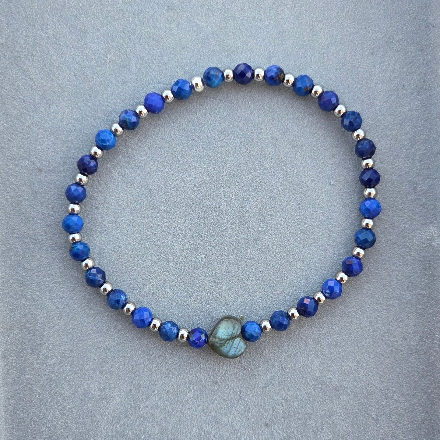 Bracelet Lapis Lazuli - facettées Créa'Clo
