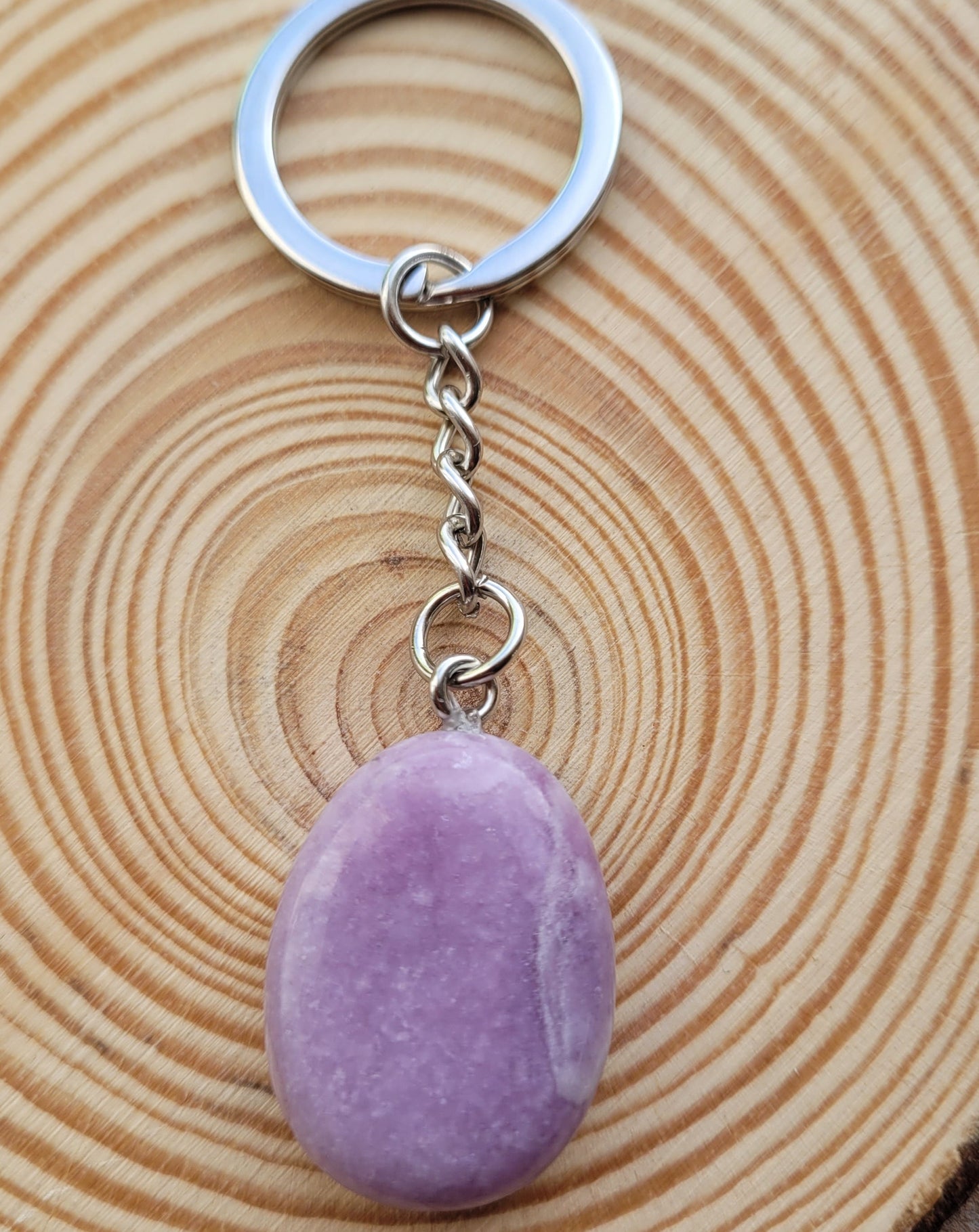 Porte-clés Lépidolite Créa'Clo