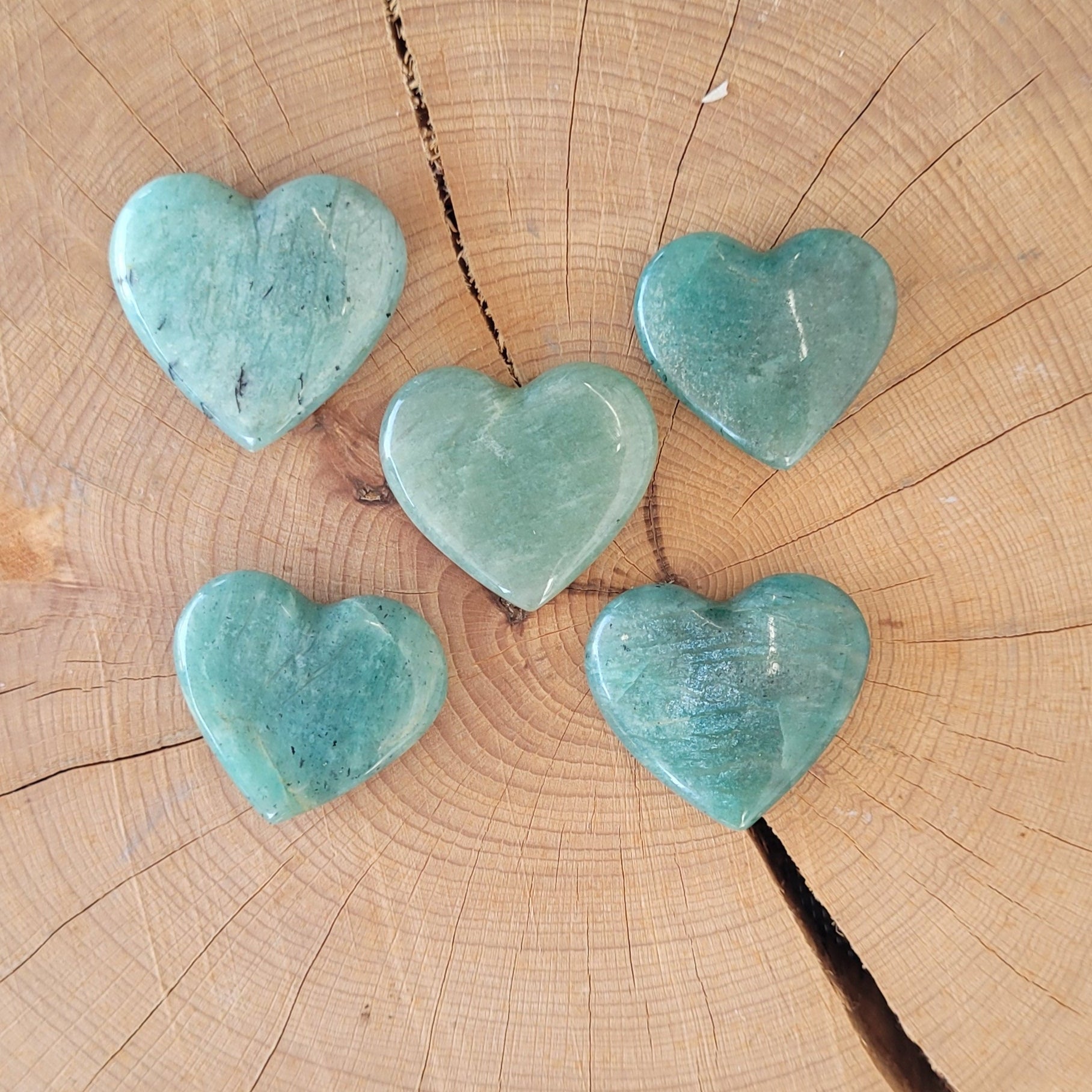 Amazonite - Galet coeur Créa'Clo