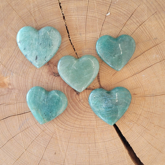 Amazonite - Galet coeur Créa'Clo