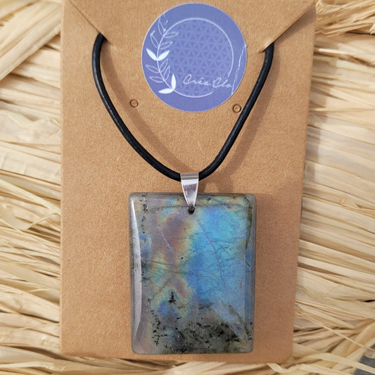 Collier Labradorite - forme rectangulaire CréaClo