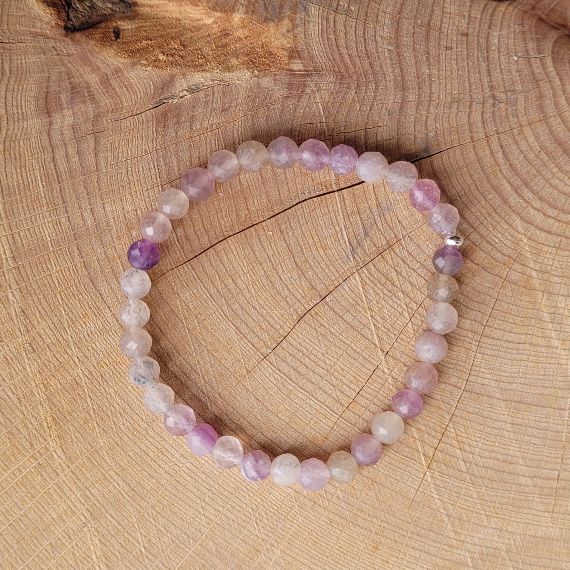 Bracelet Améthyste - Pierres facettées Créa'Clo