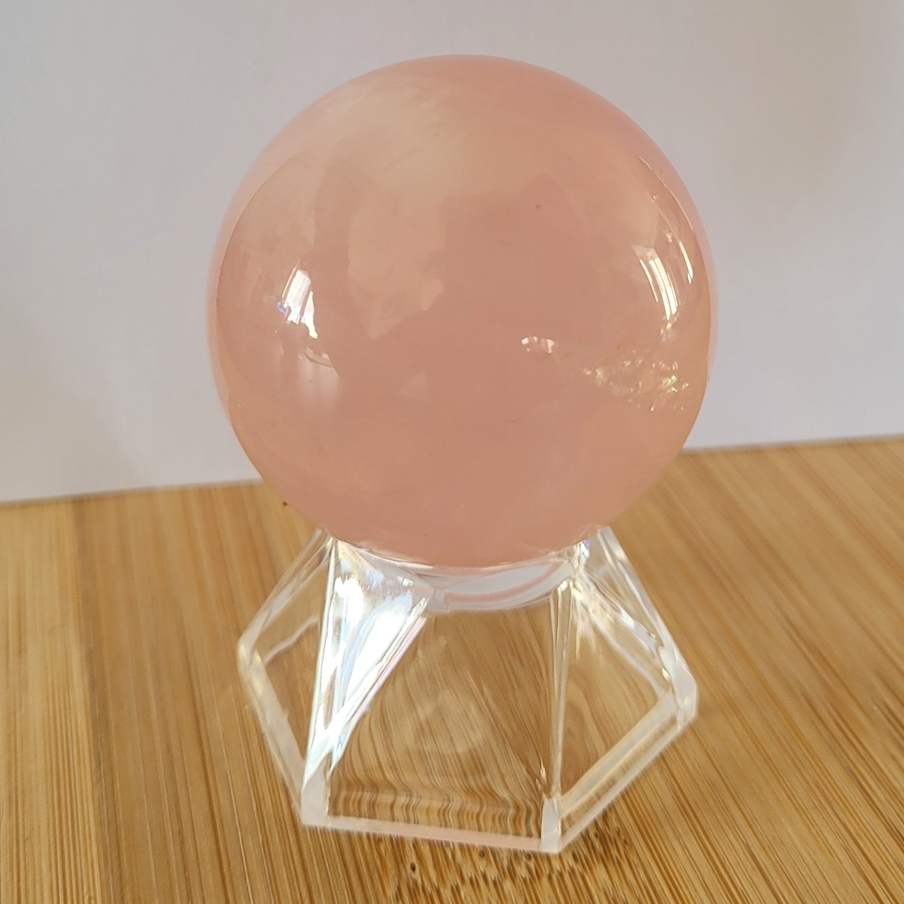 Sphère Quartz rose étoile - 5cm Créa'Clo