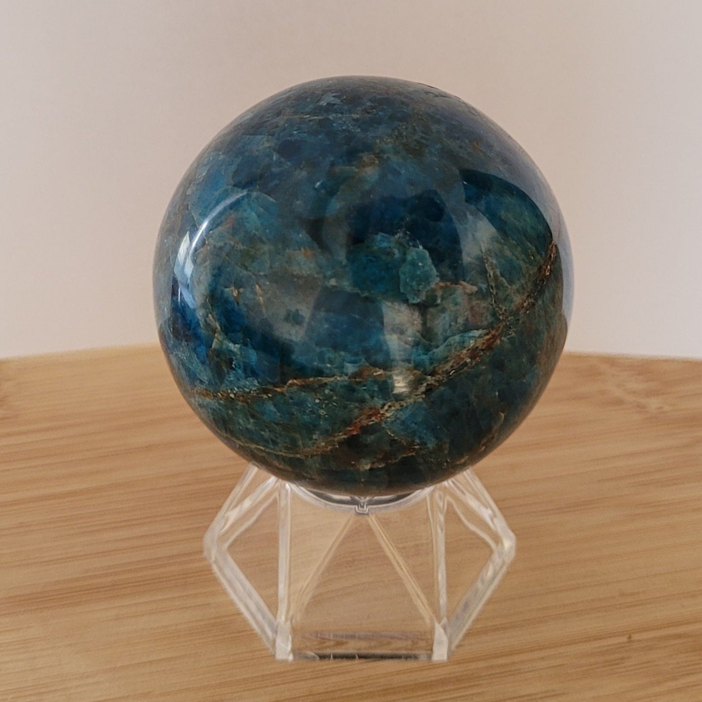 Sphère Apatite bleue - 5cm