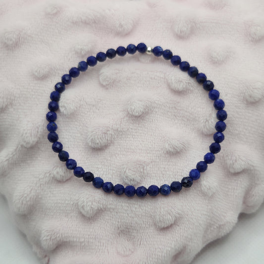 Bracelet Lapis Lazuli - Pierres facettées Créa'Clo
