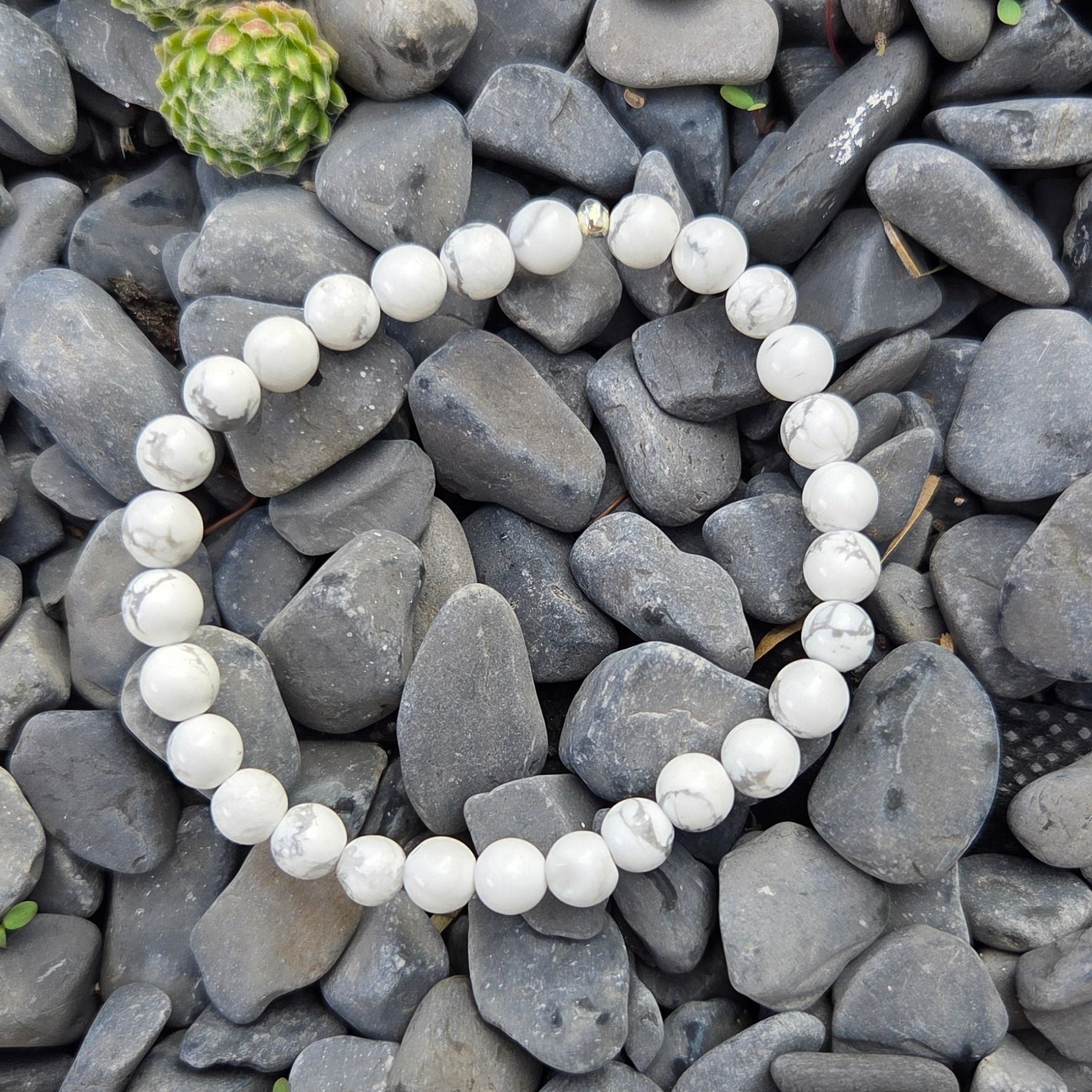 Bracelet Howlite 6 & 8mm Créa'Clo