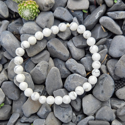 Bracelet Howlite 6 & 8mm Créa'Clo