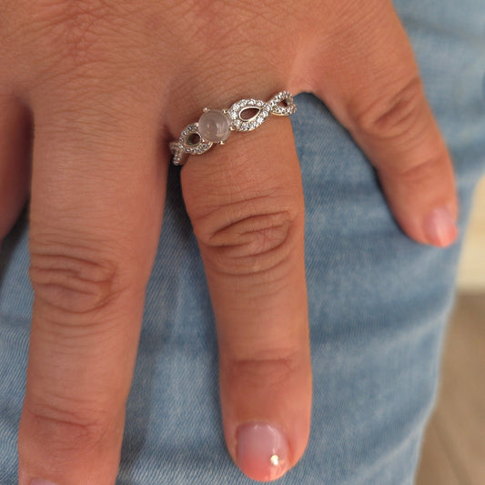 Bague en argent - Aigue marine Créa'Clo