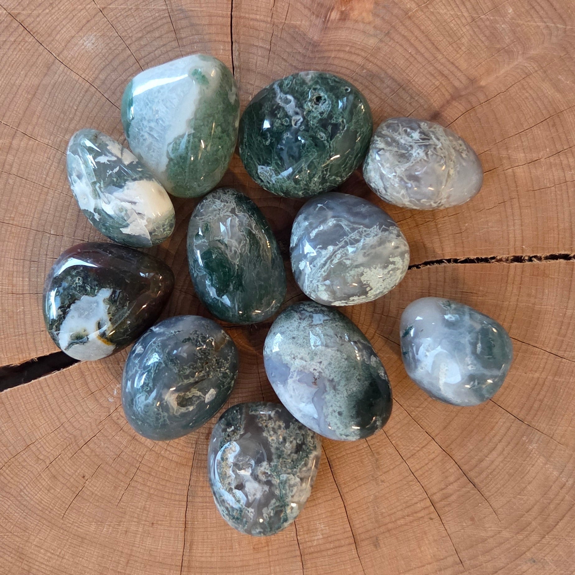 Agate arbre - Pierre roulée Créa'Clo