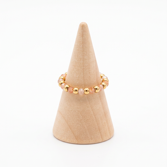 Bague Pierre de soleil - Fait main Créa'Clo