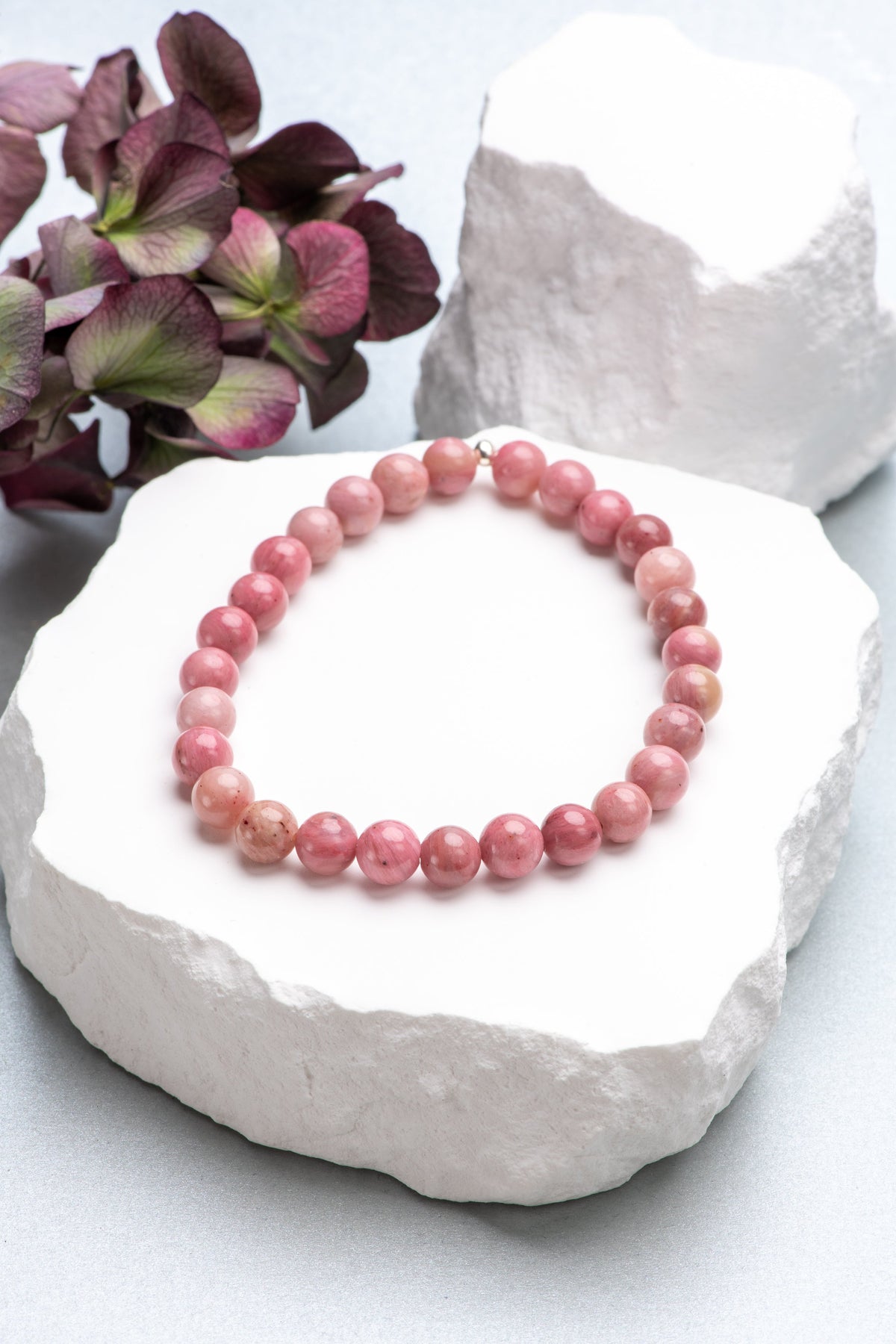 Bracelet Rhodonite rose Créa'clo