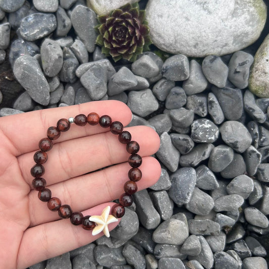 Bracelet enfant - Oeil de taureau - Etoile de mer CréaClo