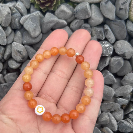 Bracelet enfant - Cornaline - nuage CréaClo