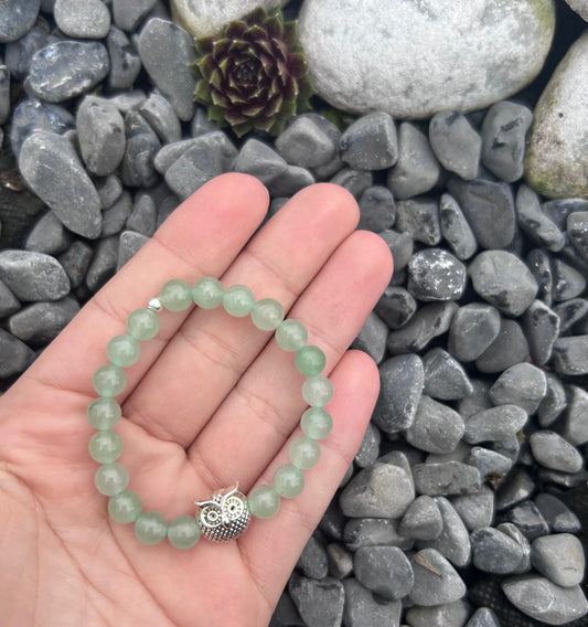Bracelet enfant Aventurine verte CréaClo