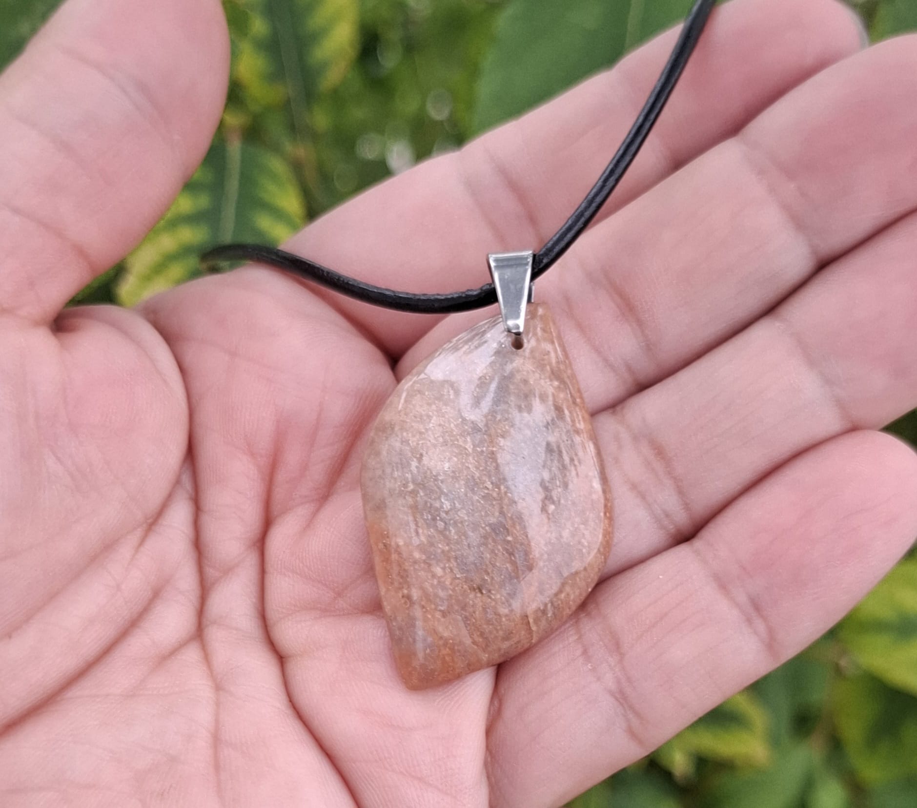 Collier Pierre de lune - forme goutte Créa'Clo