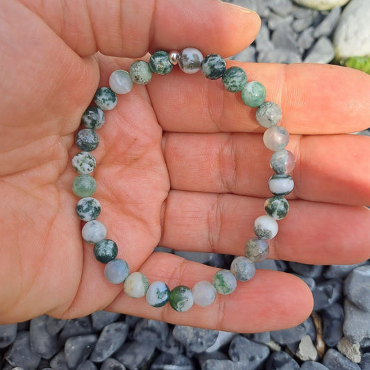 Bracelet Agate arbre Créa'Clo