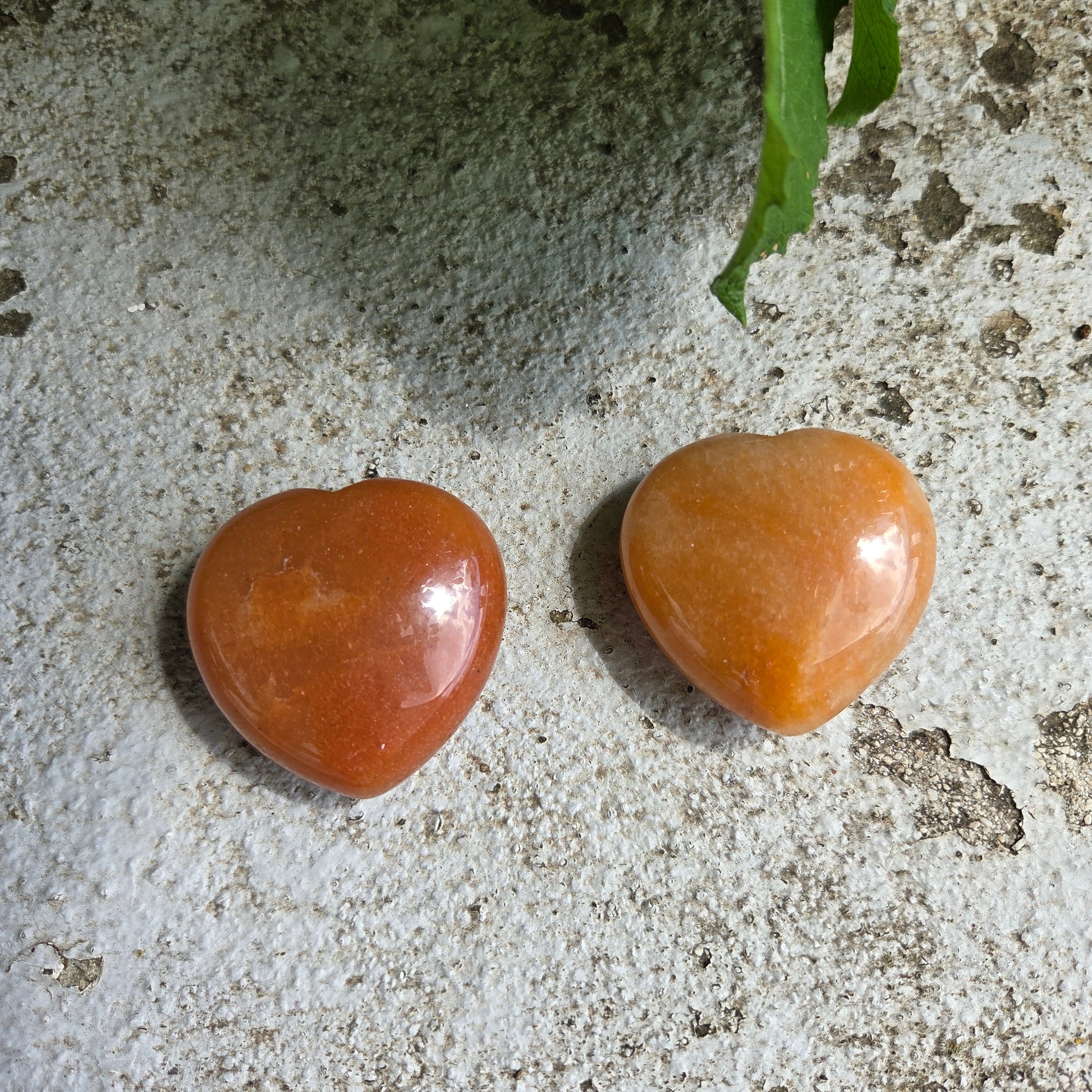Aventurine orange - Galet coeur Créa'Clo