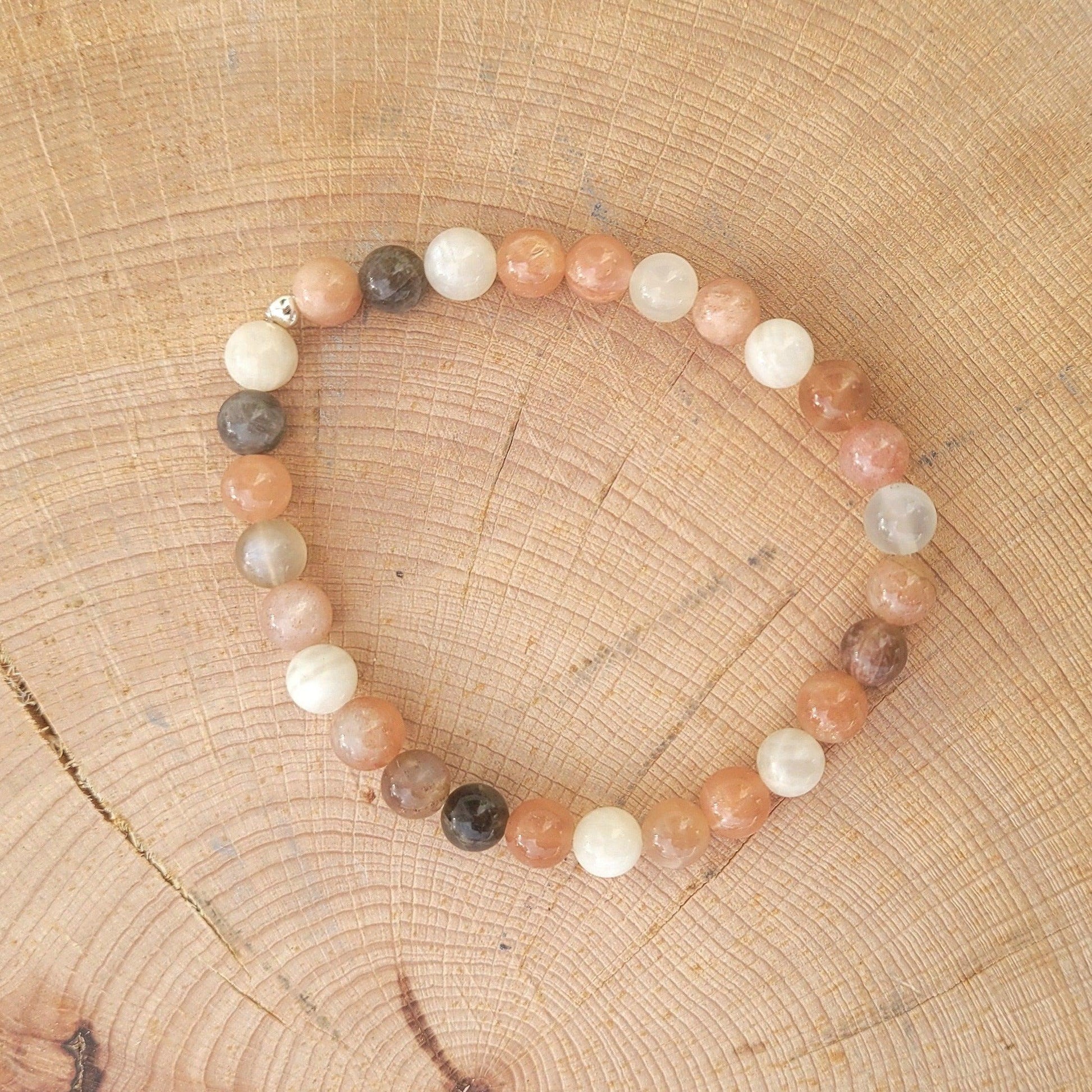 Bracelet Pierre de lune Créa'Clo