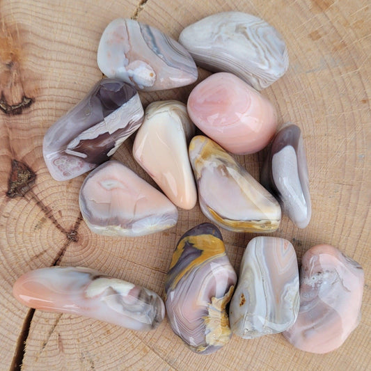 Agate botswana - Pierre de poche Créa'Clo