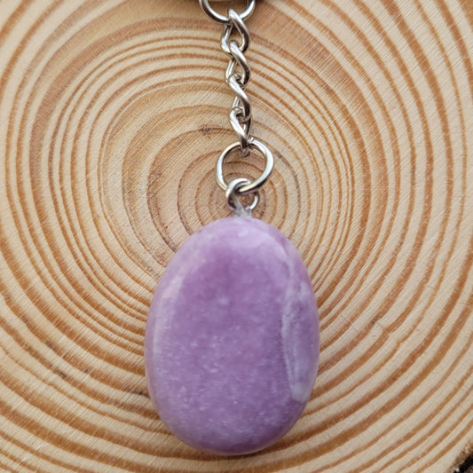 Porte-clés Lépidolite Créa'Clo
