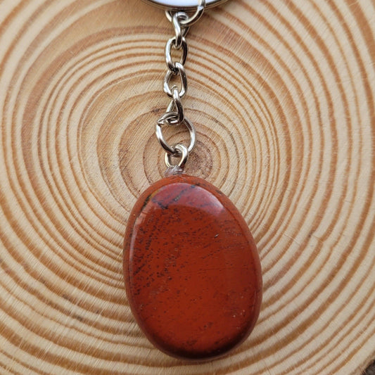 Porte-clés Jaspe rouge Créa'Clo