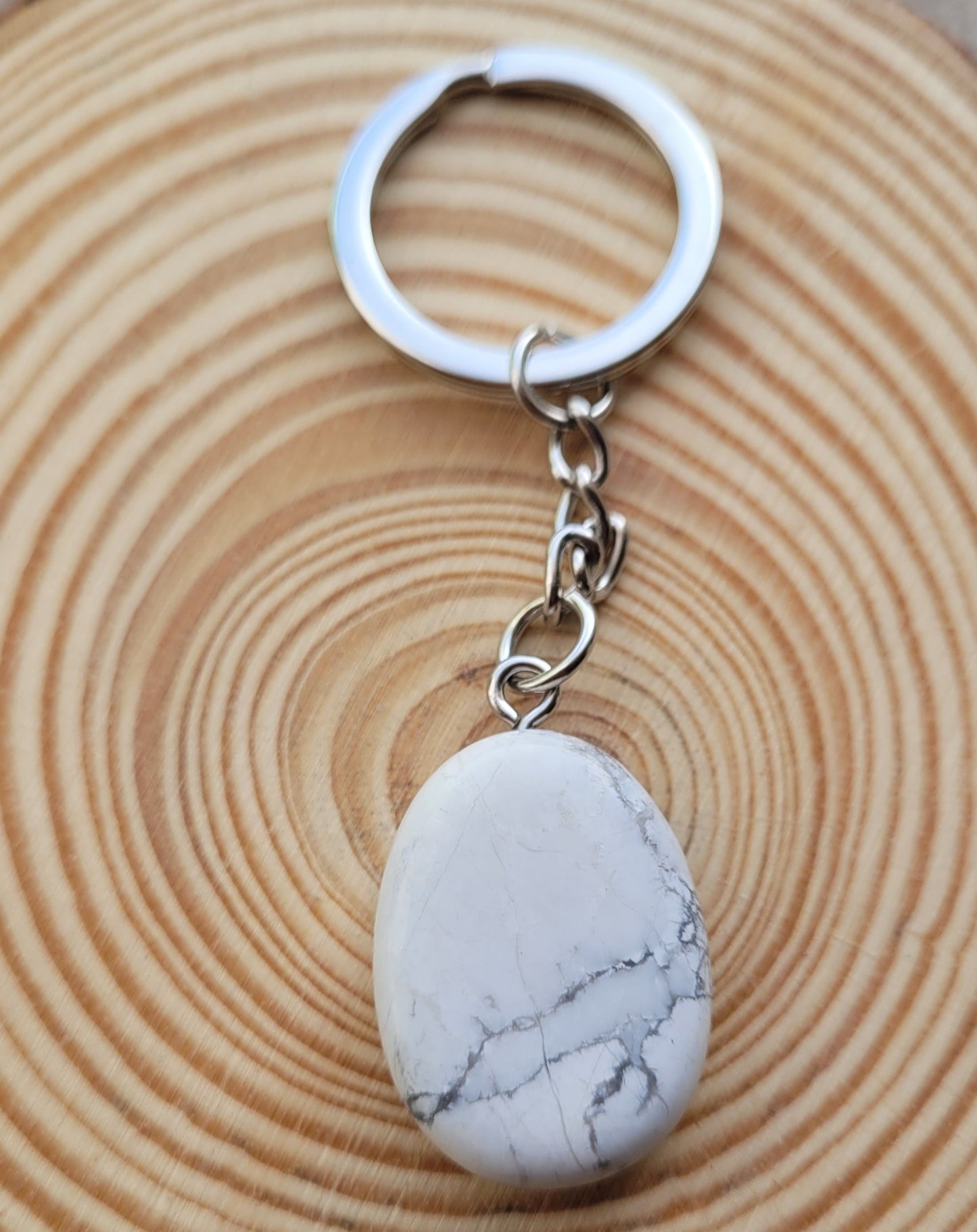 Porte-clés Howlite Créa'Clo
