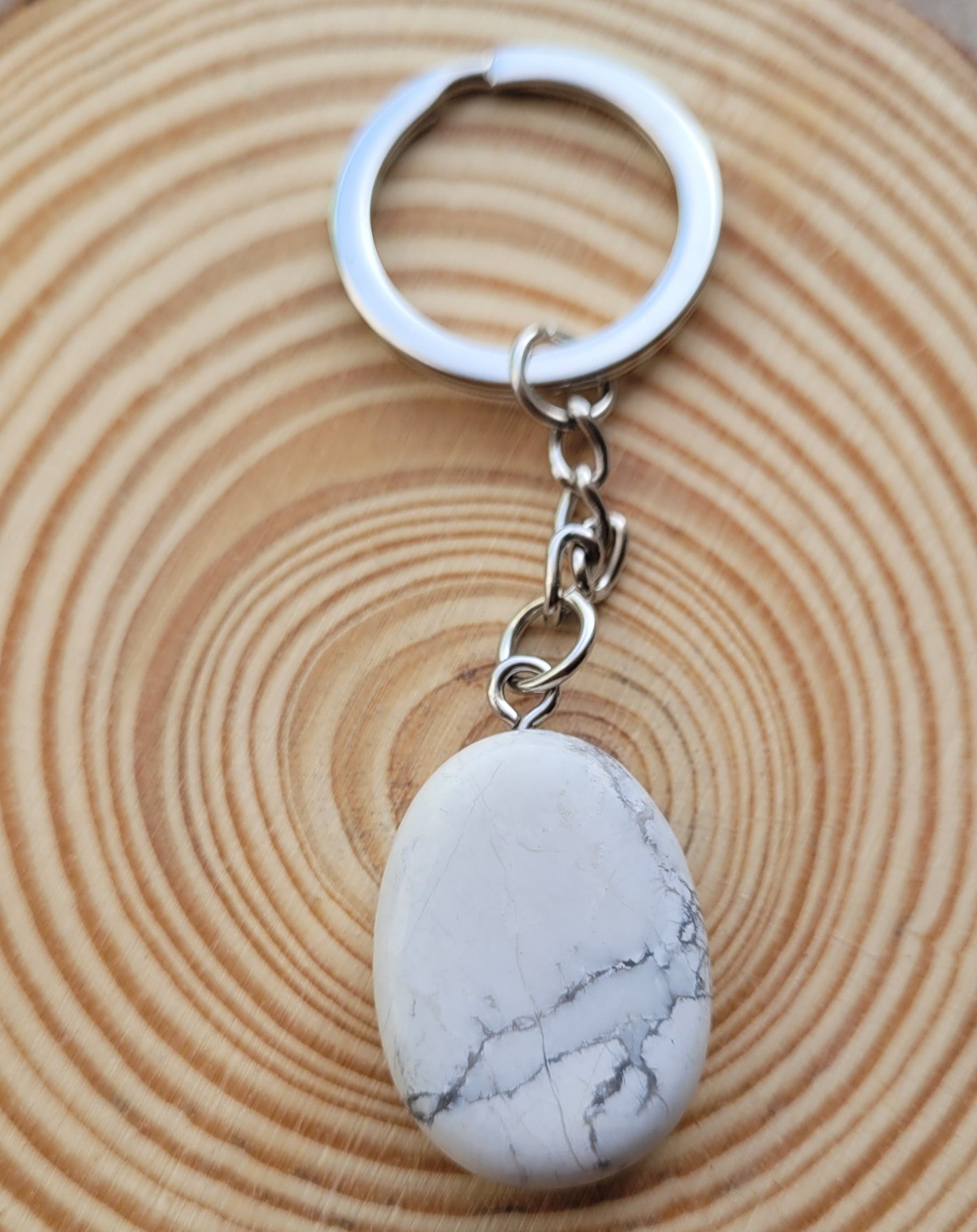 Porte-clés Howlite Créa'Clo