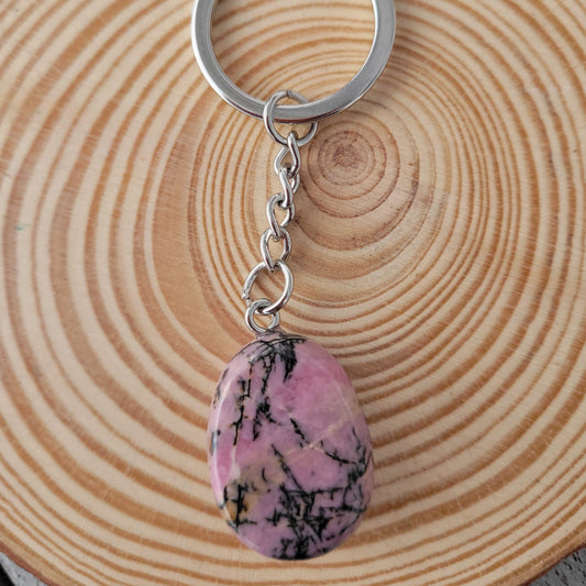 Porte-clés Rhodonite Créa'Clo